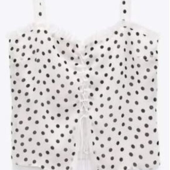 Zara Tops - ZARA STUDIO LIMITED EDITION POLKA DOT TOP SIZE S 3643/741/251